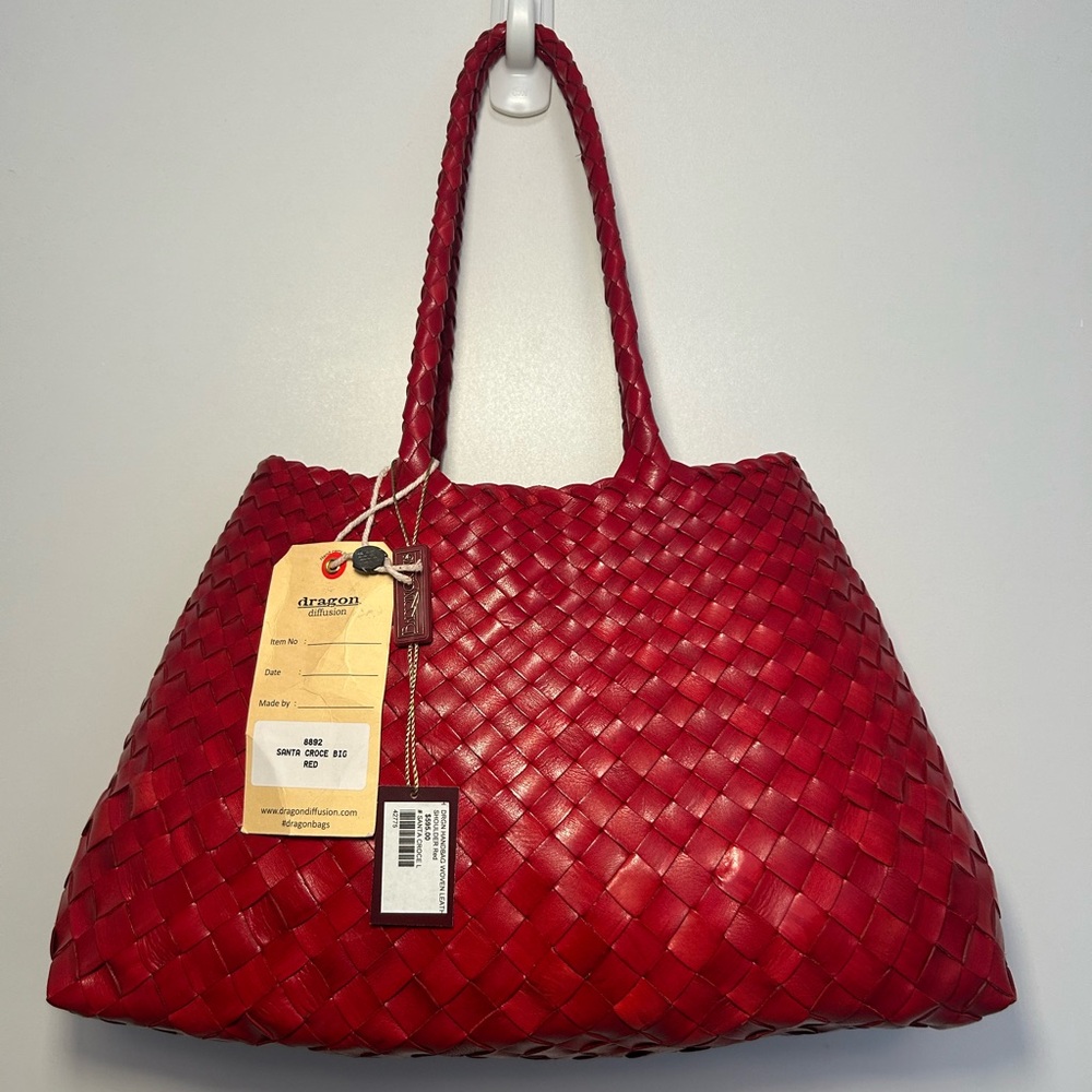 NWT DRAGON DIFFUSION - SANTA CROCE LARGE - RED